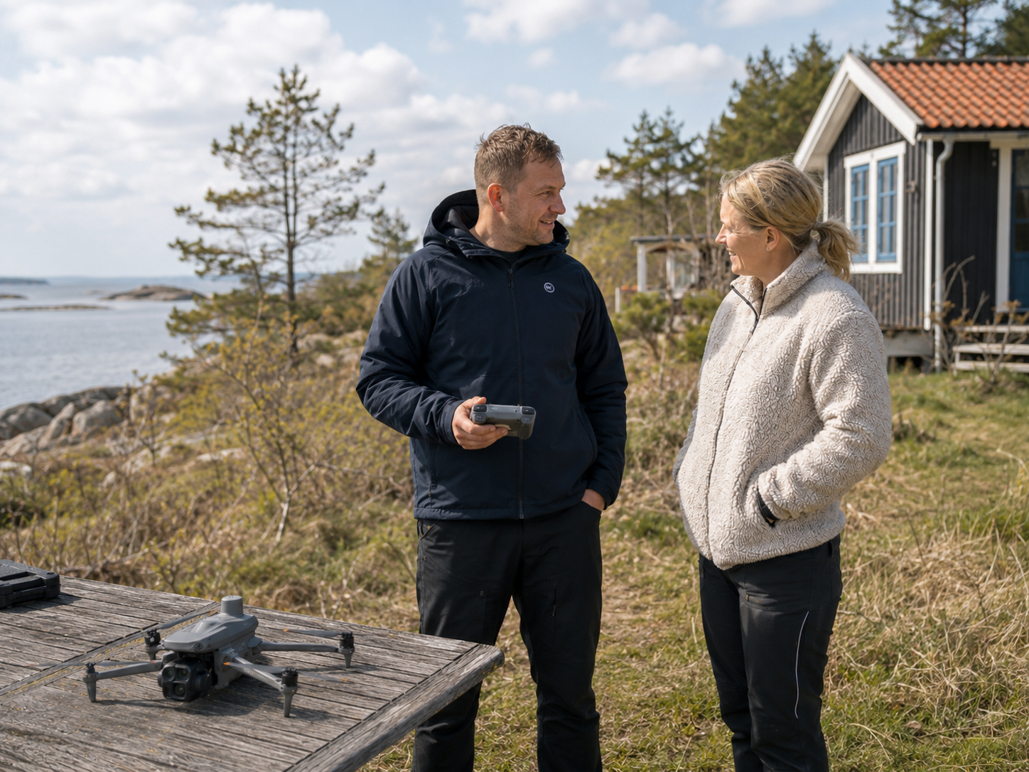 Person läser ett föreläggande från kommunen om krav på ny avloppslösning